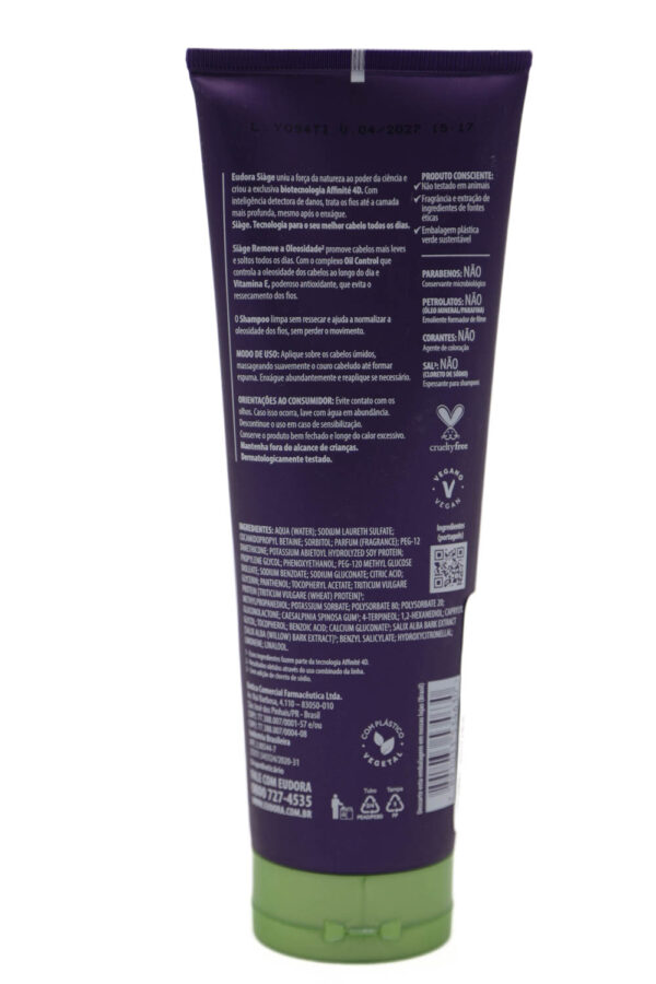 EUDORA -REMOVE OLEOSIDADE  SHAMPOO - Image 2