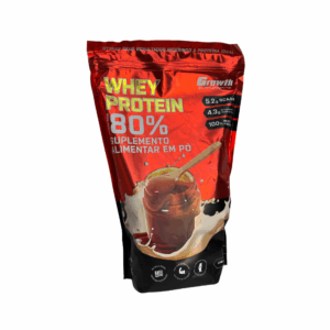 Growth - Whey Protein 80% concentrado - Doce de Leite - 1kg